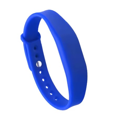 Blue Digital Business Card Wristband